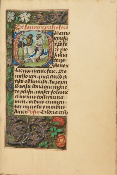 頭文字O：聖クリストファー 作： Master of the Dresden Prayer Book