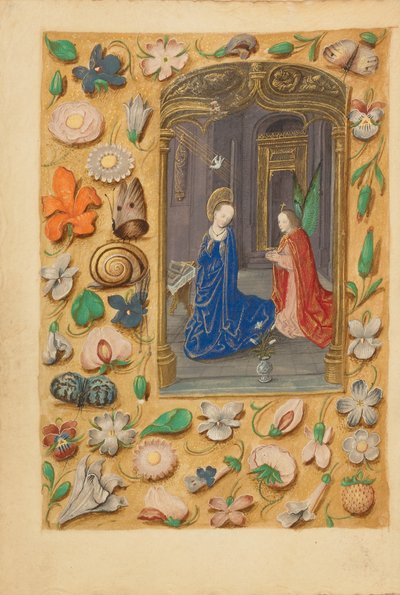 受胎告知 作： Master of the Dresden Prayer Book