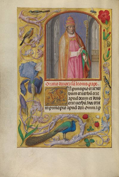 教皇レオ 作： Master of the First Prayer Book of Maximilian