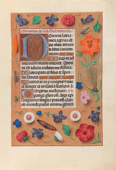 スペイン女王イザベラ女王の時間：Fol.44r、c。 1500。 作： Master of the First Prayerbook of Maximillian
