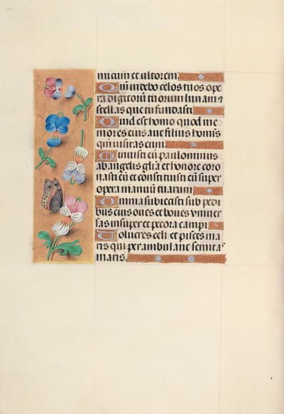 スペイン女王イザベラの時間：  フォル100v 作： Master of the First Prayerbook of Maximillian