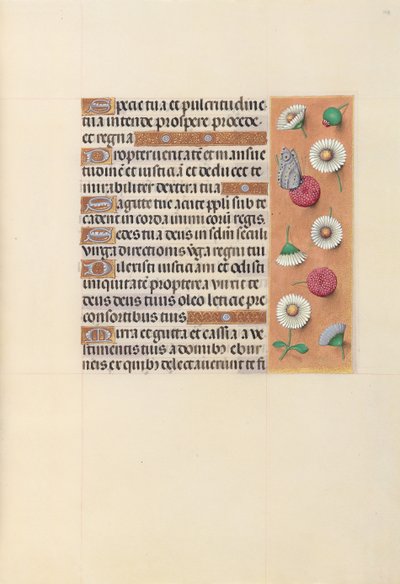 スペイン女王イザベラ女王の時間：フォル。 104r、c。 1500。 作： Master of the First Prayerbook of Maximillian