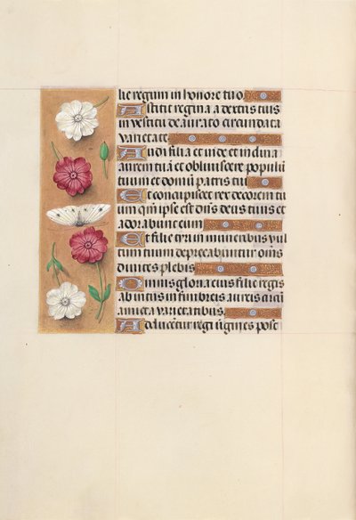 スペイン女王イザベラ女王の時間：フォル。 104v、c。 1500。 作： Master of the First Prayerbook of Maximillian