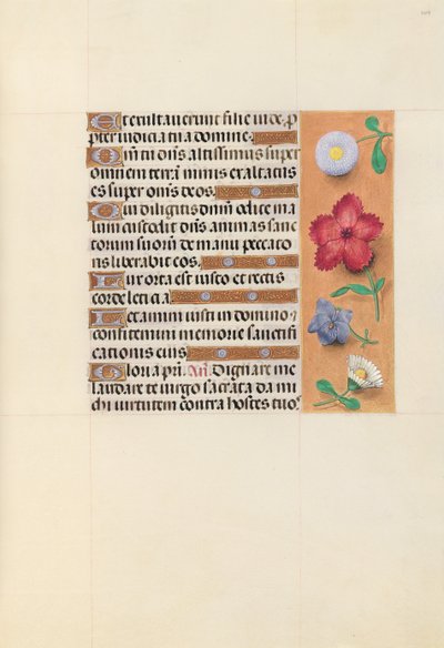女王イザベラカトリック、スペイン女王の時間：フォル。 109r、c。 1500。 作： Master of the First Prayerbook of Maximillian