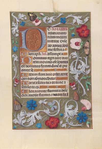 女王イザベラカトリック、スペイン女王の時間：フォル。 116r、c。 1500。 作： Master of the First Prayerbook of Maximillian