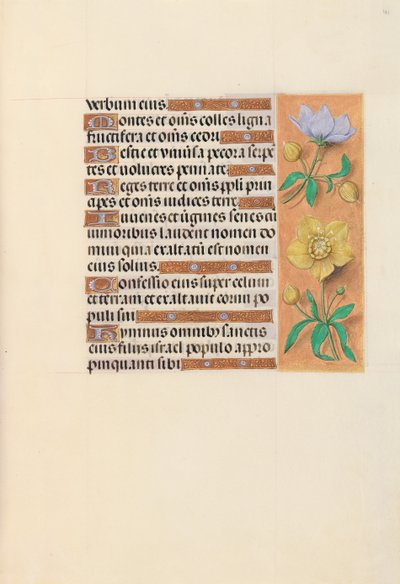 スペイン女王イザベラ女王の時間：フォル。 121r、c。 1500。 作： Master of the First Prayerbook of Maximillian