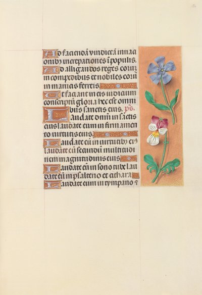 女王イザベラカトリック、スペイン女王の時間：フォル。 122r、c。 1500。 作： Master of the First Prayerbook of Maximillian