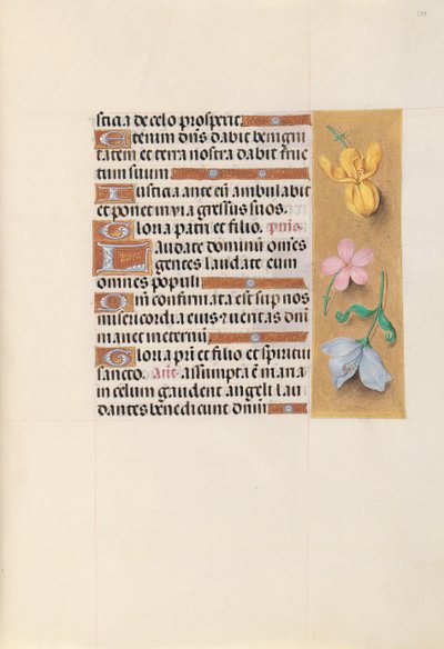 スペイン女王イザベラ女王の時間：フォル。 129r、c。 1500。 作： Master of the First Prayerbook of Maximillian