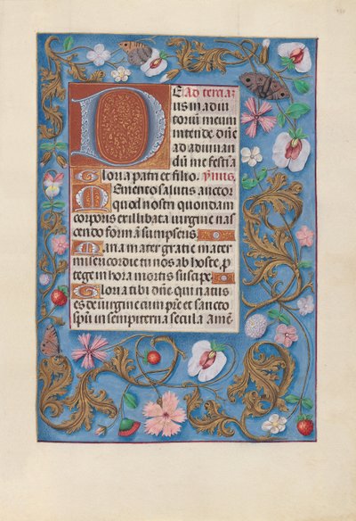 女王イザベラカトリック、スペイン女王の時間：フォル。 132r、c。 1500。 作： Master of the First Prayerbook of Maximillian