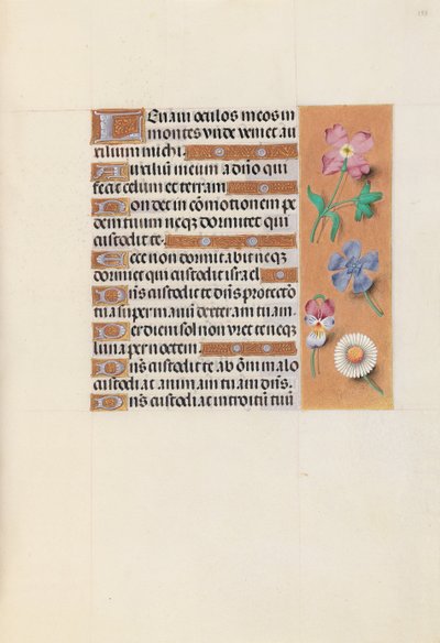 女王イザベラカトリック、スペイン女王の時間：フォル。 133r、c。 1500。 作： Master of the First Prayerbook of Maximillian