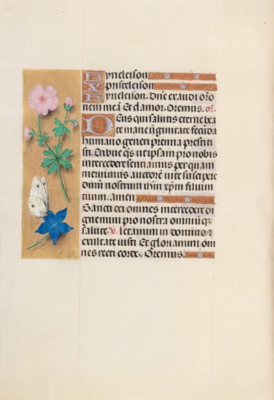 女王イザベラカトリック、スペイン女王の時間：フォル。 134v、c。 1500。 作： Master of the First Prayerbook of Maximillian