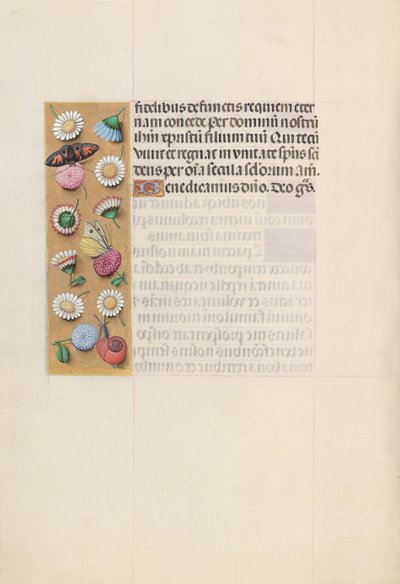 スペイン女王イザベラ女王の時間：フォル。 135v、c。 1500。 作： Master of the First Prayerbook of Maximillian
