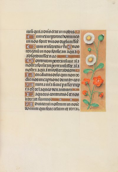 スペイン女王イザベラ女王の時間：フォル。 138r、c。 1500。 作： Master of the First Prayerbook of Maximillian