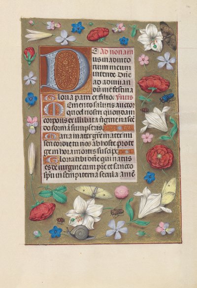 女王イザベラカトリック、スペイン女王の時間：フォル。 142r、c。 1500。 作： Master of the First Prayerbook of Maximillian