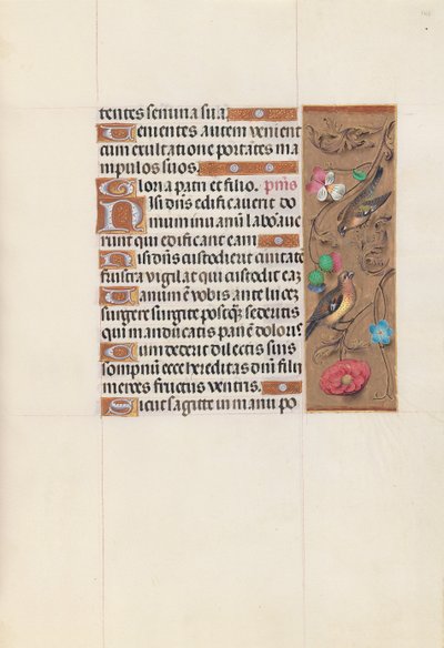 スペインの女王、カトリックのイザベラ女王の時間：Fol。 143r、c。 1500。 作： Master of the First Prayerbook of Maximillian