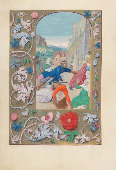 スペイン女王イザベラ女王の時間：フォル。 146v、虐殺...、c1500。 作： Master of the First Prayerbook of Maximillian