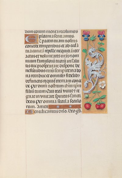 女王イザベラカトリック、スペイン女王の時間：フォル。 153r、c。 1500。 作： Master of the First Prayerbook of Maximillian