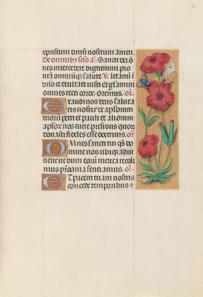 女王イザベラカトリック、スペイン女王の時間：フォル。 158r、c。 1500。 作： Master of the First Prayerbook of Maximillian