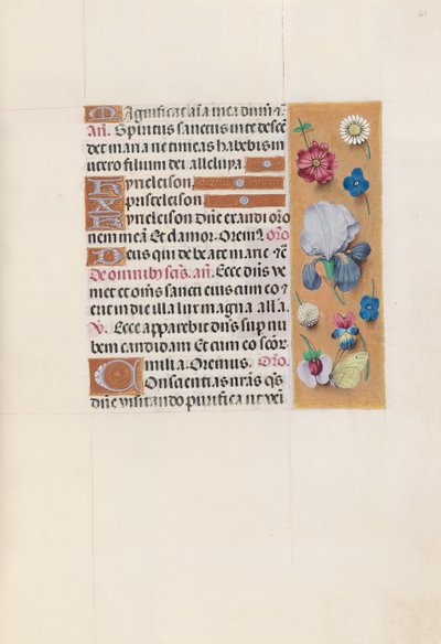 スペイン女王イザベラ女王の時間：フォル。 161r、c。 1500。 作： Master of the First Prayerbook of Maximillian