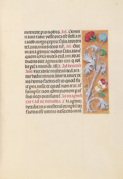 女王イザベラカトリック、スペイン女王の時間：フォル。 166r、c。 1500。 作： Master of the First Prayerbook of Maximillian