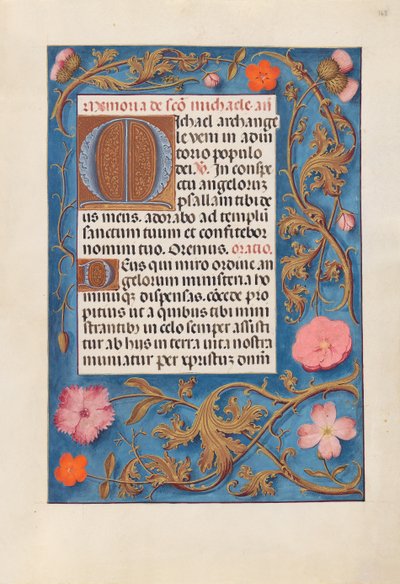 女王イザベラカトリック、スペイン女王の時間：フォル。 168r、c。 1500。 作： Master of the First Prayerbook of Maximillian