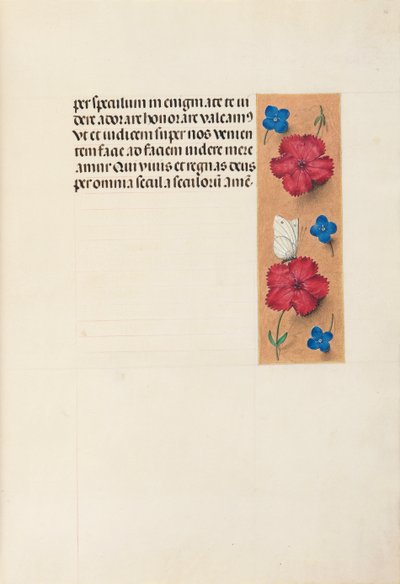 女王イザベラカトリック、スペイン女王の時間：フォル。 16r、c。 1500。 作： Master of the First Prayerbook of Maximillian