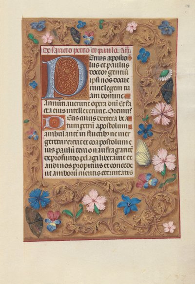 スペイン女王イザベラ女王の時間：フォル。 174r、c。 1500。 作： Master of the First Prayerbook of Maximillian