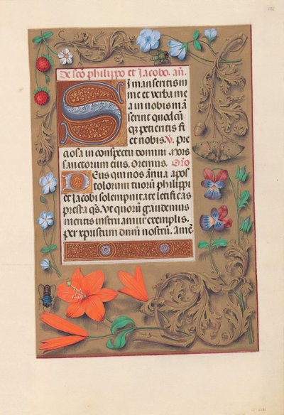 女王イザベラカトリック、スペイン女王の時間：フォル。 176r、c。 1500。 作： Master of the First Prayerbook of Maximillian