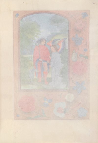スペイン女王イザベラ女王の時間：フォル。 181r、c。 1500。 作： Master of the First Prayerbook of Maximillian