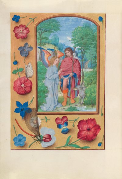 女王イザベラカトリック、スペイン女王の時間：フォル。 181v、セントロック、c。 1500。 作： Master of the First Prayerbook of Maximillian