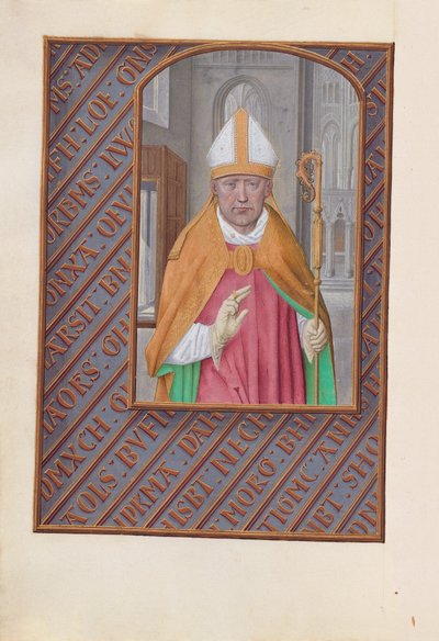 スペイン女王イザベラの時間：  フォル。183v 聖ニコラス 作： Master of the First Prayerbook of Maximillian