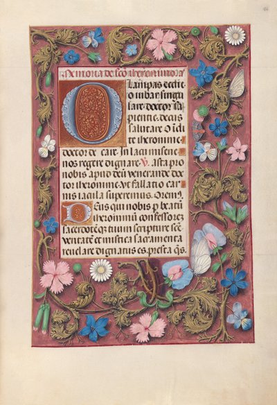 女王イザベラカトリック、スペイン女王の時間：フォル。 186r、c。 1500。 作： Master of the First Prayerbook of Maximillian