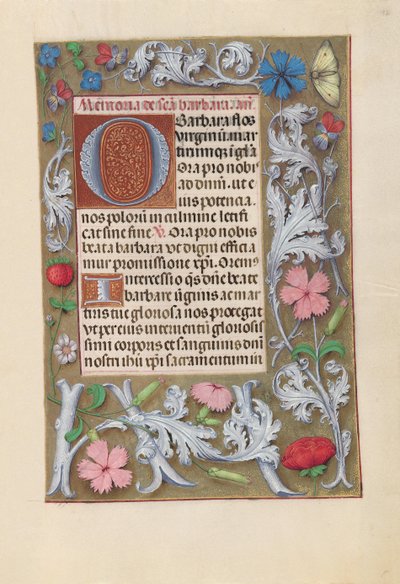 女王イザベラカトリック、スペイン女王の時間：フォル。 192r、c。 1500。 作： Master of the First Prayerbook of Maximillian