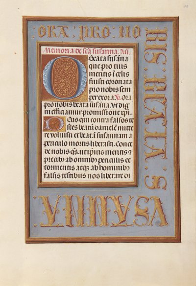 スペイン女王イザベラ女王の時間：フォル。 196r、c。 1500。 作： Master of the First Prayerbook of Maximillian