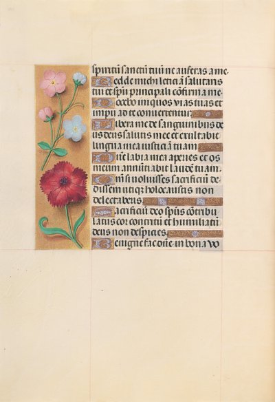 女王イザベラカトリック、スペイン女王の時間：フォル。 205v、c。 1500。 作： Master of the First Prayerbook of Maximillian