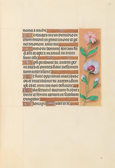 スペイン女王イザベラ女王の時間：フォル。 208r、c。 1500。 作： Master of the First Prayerbook of Maximillian