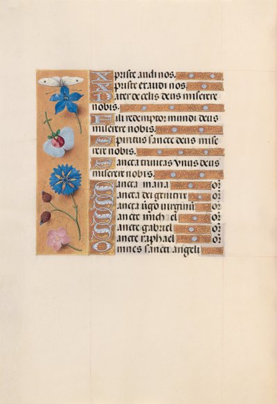 スペイン女王イザベラ女王の時間：フォル。 210v、c。 1500。 作： Master of the First Prayerbook of Maximillian
