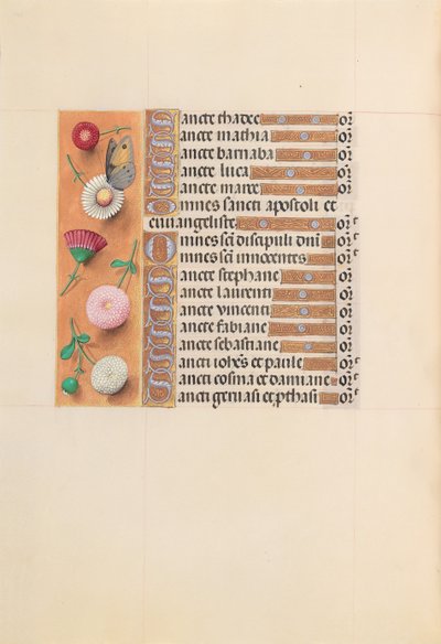 女王イザベラカトリック、スペイン女王の時間：フォル。 211v、c。 1500。 作： Master of the First Prayerbook of Maximillian