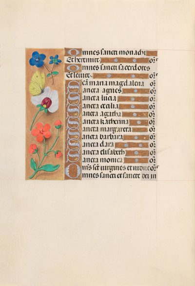 スペイン女王イザベラ女王の時間：フォル。 212v、c。 1500。 作： Master of the First Prayerbook of Maximillian