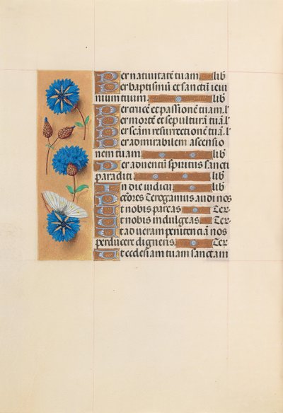 女王イザベラカトリック、スペイン女王の時間：フォル。 213v、c。 1500。 作： Master of the First Prayerbook of Maximillian