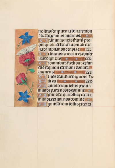 女王イザベラカトリック、スペイン女王の時間：フォル。 214v、c。 1500。 作： Master of the First Prayerbook of Maximillian