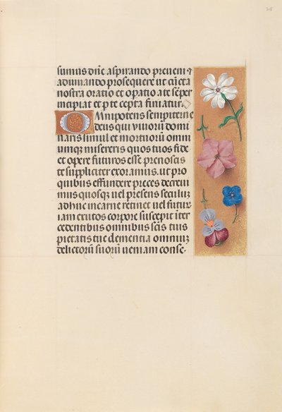 スペイン女王イザベラ女王の時間：フォル。 218r、c。 1500。 作： Master of the First Prayerbook of Maximillian