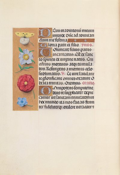 スペイン女王イザベラ女王の時間：フォル。 21v、c。 1500。 作： Master of the First Prayerbook of Maximillian