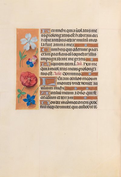 女王イザベラカトリック、スペイン女王の時間：フォル。 221v、c。 1500。 作： Master of the First Prayerbook of Maximillian