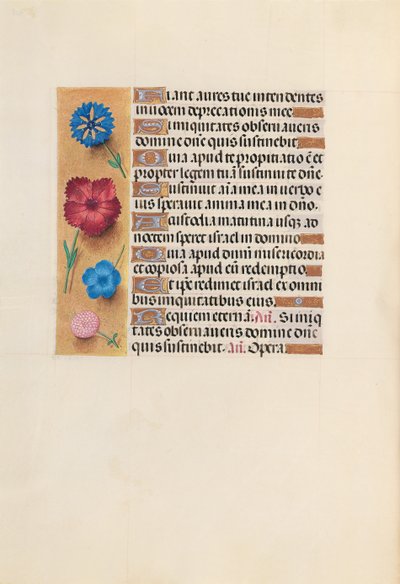 女王イザベラカトリック、スペイン女王の時間：フォル。 222v、c。 1500。 作： Master of the First Prayerbook of Maximillian