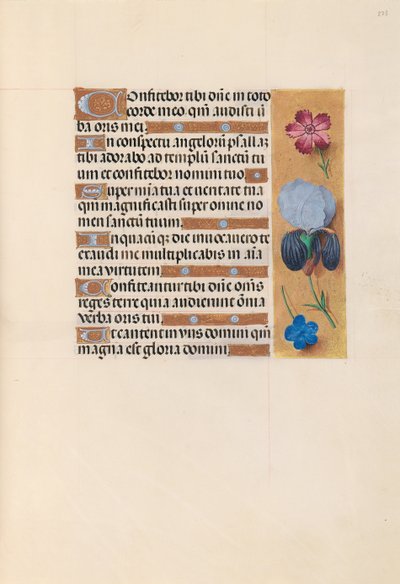 女王イザベラカトリック、スペイン女王の時間：フォル。 223r、c。 1500。 作： Master of the First Prayerbook of Maximillian