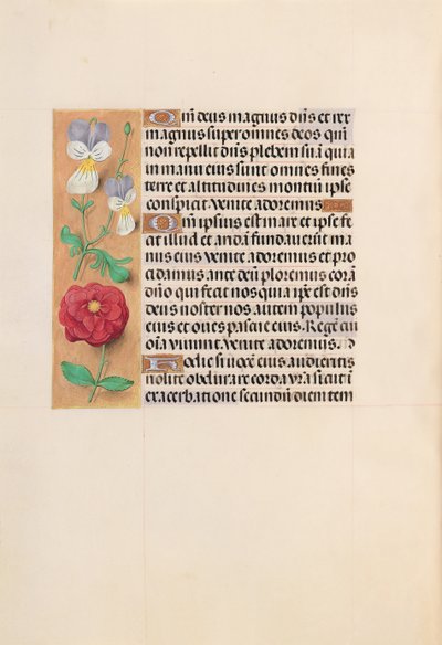 スペイン女王イザベラ女王の時間：フォル。 226v、c。 1500。 作： Master of the First Prayerbook of Maximillian