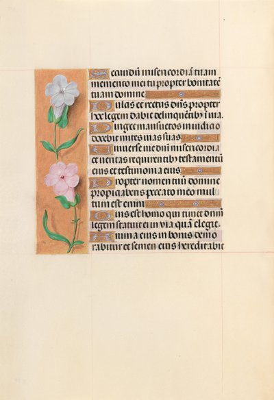 スペイン女王イザベラ女王の時間：フォル。 234v、c。 1500。 作： Master of the First Prayerbook of Maximillian