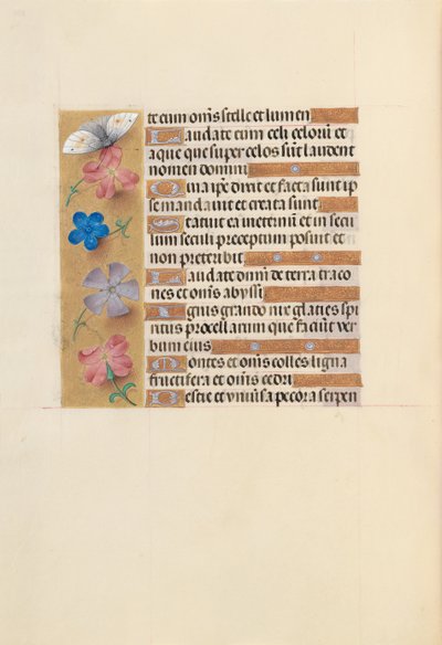 スペイン女王イザベラ女王の時間：フォル。 252v、c。 1500。 作： Master of the First Prayerbook of Maximillian