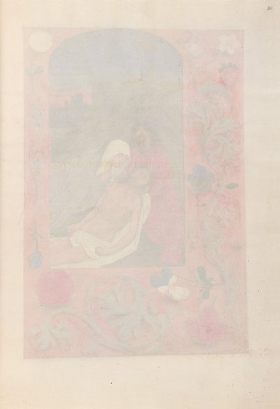 スペイン女王イザベラ女王の時間：フォル。 261r、c。 1500。 作： Master of the First Prayerbook of Maximillian